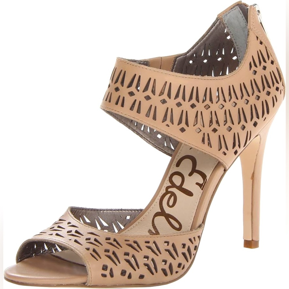 Sam Edelman ALVA Nude Leather dress shoes high heel pumps